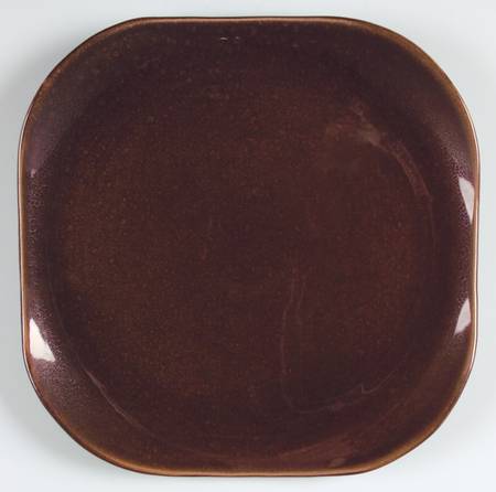 American Modern Brown 12" Square Chop Plate