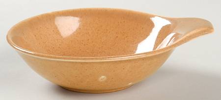 American Modern Cantaloupe Lugged Fruit/Dessert (Sauce) Bowl