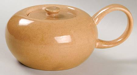 American Modern Cantaloupe Sugar Bowl & Lid
