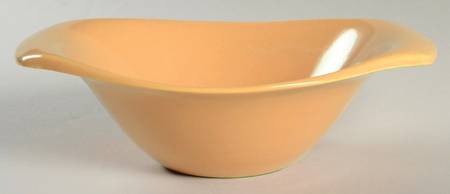 American Modern Cantaloupe Open Sauce Boat