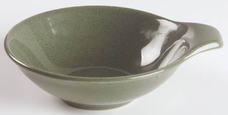 American Modern Cedar Green Lugged Soup Bowl