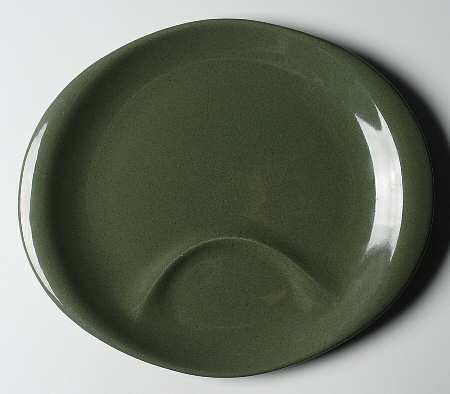 American Modern Cedar Green Snack Plate