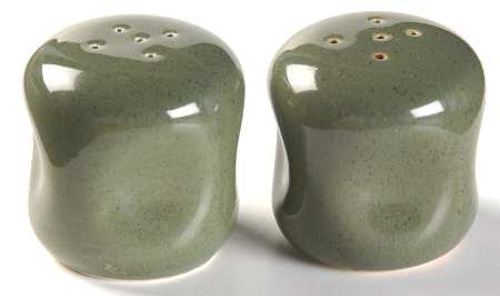 American Modern Cedar Green Salt & Pepper Set