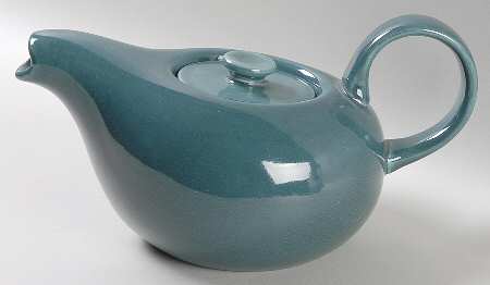 American Modern Cedar Green Teapot & Lid