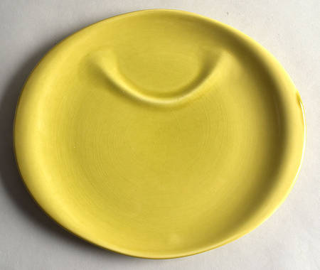 American Modern Chartreuse Snack Plate