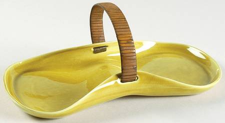 American Modern Chartreuse 2-Part Relish with Reed Handle