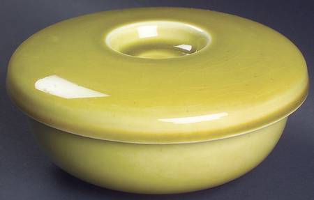 American Modern Chartreuse Ramekin with Lid