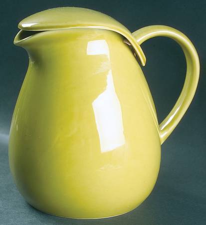 American Modern Chartreuse Pitcher & Lid