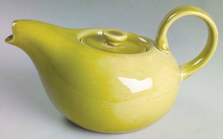 American Modern Chartreuse Teapot & Lid