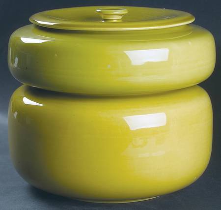 American Modern Chartreuse (3 Piece) Stack Set (Large & Small Bowl with Lid)