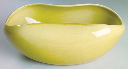 American Modern Chartreuse 11" Large Salad Serving Bowl
