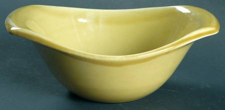 American Modern Chartreuse Open Sauce Boat