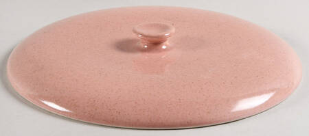 American Modern Coral Lid for Round Vegetable