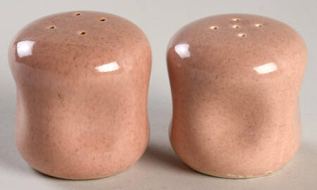 American Modern Coral Salt & Pepper Set