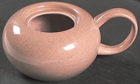 American Modern Coral Sugar Bowl No Lid