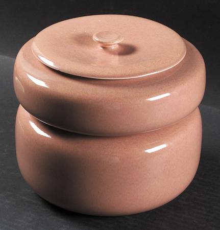 American Modern Coral (3 Piece) Stack Set (Large & Small Bowl with Lid)