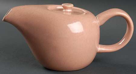American Modern Coral Mini Coffee Pot & Lid