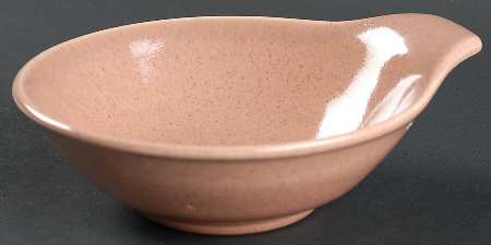American Modern Coral Lugged Soup Bowl