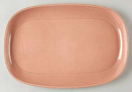 American Modern Coral 13" Oval Serving Platter