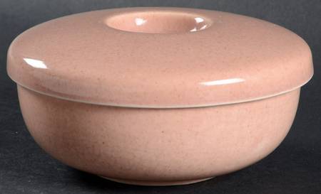 American Modern Coral Ramekin with Lid