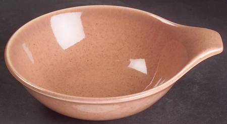 American Modern Coral Lugged Fruit/Dessert (Sauce) Bowl
