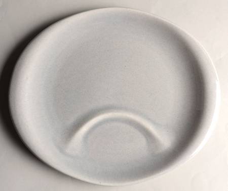 American Modern Granite Gray Snack Plate