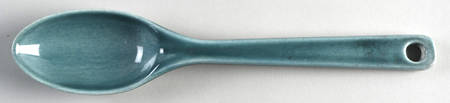 American Modern Seafoam Green Salad Serving Spoon, Solid Piece