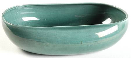 American Modern Seafoam Green 9" Oval Vegetable Bowl