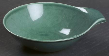 American Modern Seafoam Green Lugged Soup Bowl