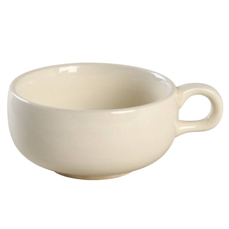 American Modern White Flat Cup
