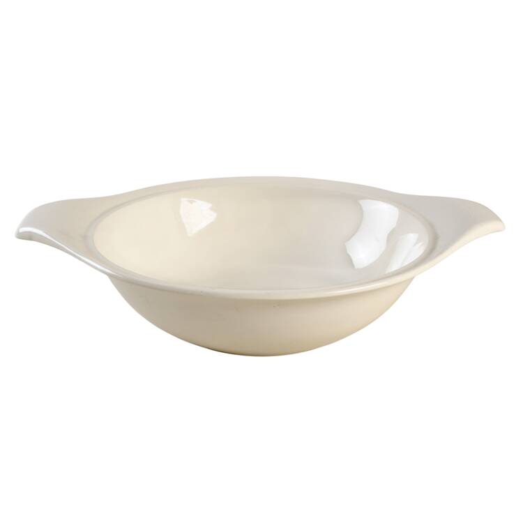 American Modern White Round Vegetable No Lid
