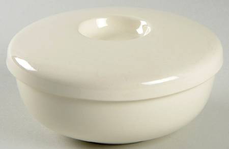 American Modern White Ramekin with Lid