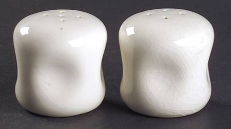 American Modern White Salt & Pepper Set