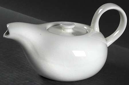 American Modern White Teapot & Lid