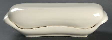 American Modern White 1/4 Lb Covered Butter