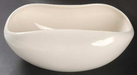 American Modern White 11" Large Salad Serving Bowl