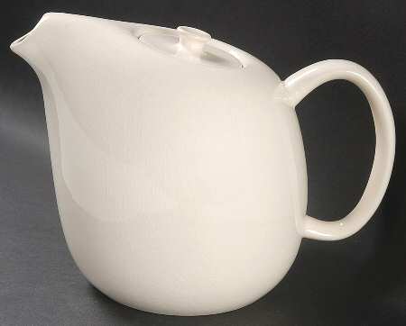 American Modern White Coffee Pot & Lid