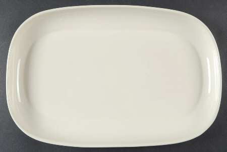 American Modern White 13" Oval Serving Platter