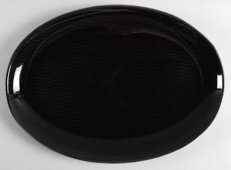 Contempora Charcoal 14" Oval Serving Platter