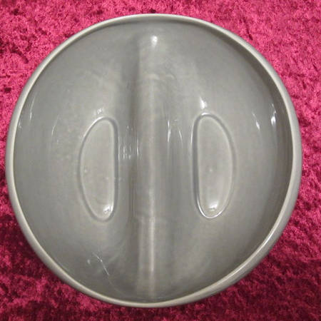 Contempora Mist Gray 8" Round Divided Vegetable Bowl