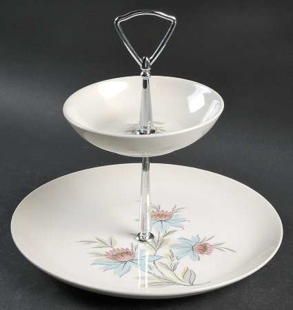 Fairlane 2-Tiered Serving Tray (Dinner, Frt/Dsrt Bowl)