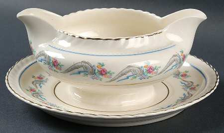 Regency Gravy Boat with Attached Underplate