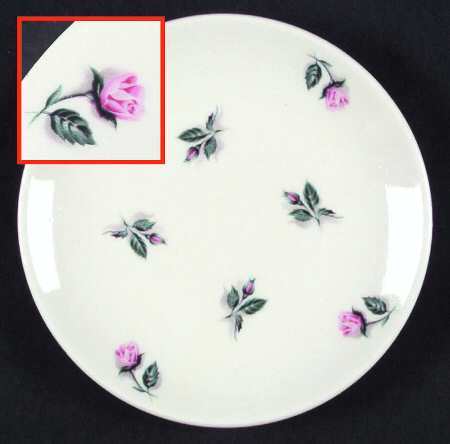 Rosebud Bread & Butter Plate
