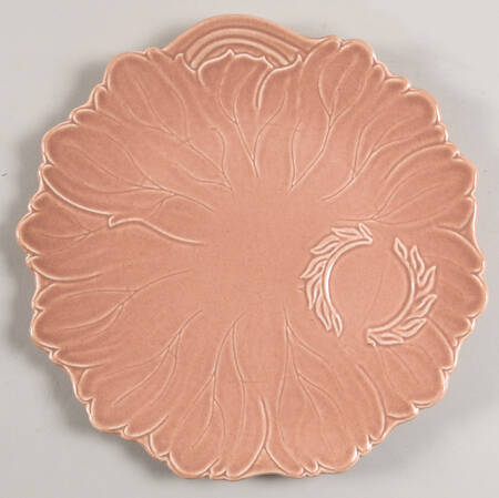Woodfield Coral (Salmon Pink) Plate for Video Snack Set