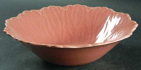 Woodfield Coral (Salmon Pink) 11" Large Salad Serving Bowl
