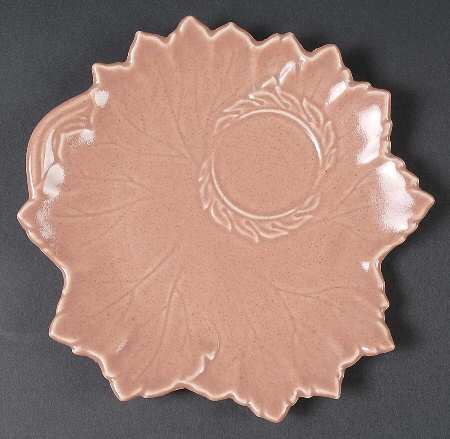 Woodfield Coral (Salmon Pink) Plate for Tea & Toast Snack Set