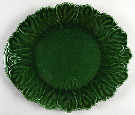 Woodfield Dark Green (Tropic) 13" Oval Serving Platter