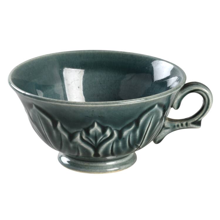 Woodfield Dark Green (Tropic) Footed Cup