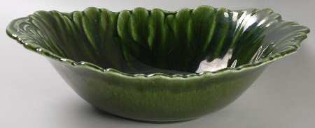 Woodfield Dark Green (Tropic) 10" Oval Vegetable Bowl