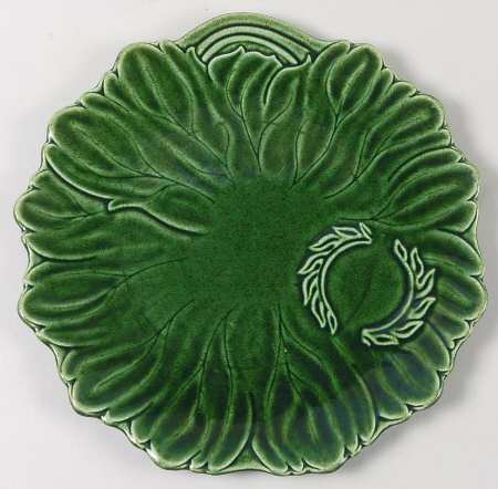 Woodfield Dark Green (Tropic) Plate for Video Snack Set